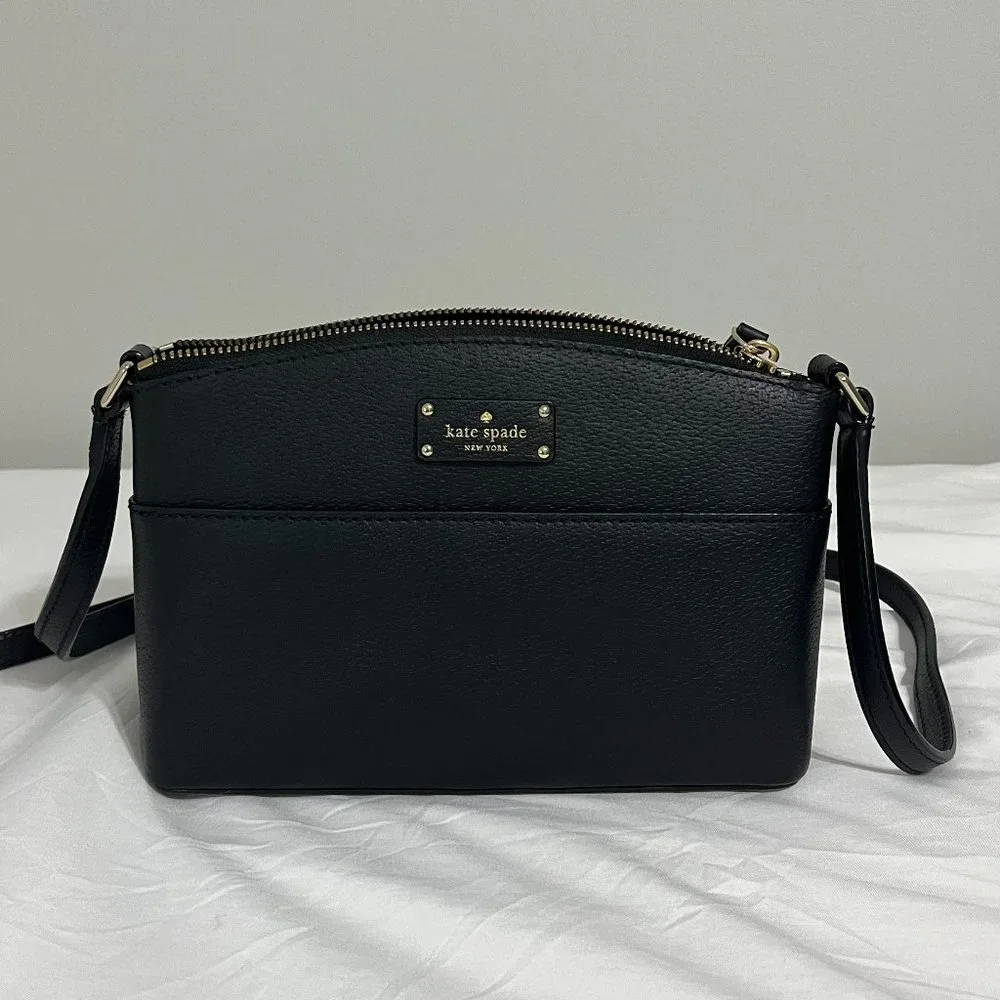 🟡 Kate Spade Grove Street Millie Crossbody Bag Black - Picture 2 of 4